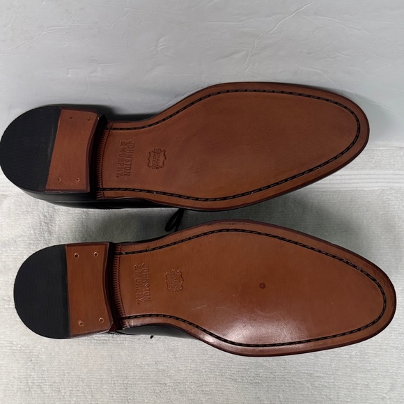 Johnston & Murphy Black Bradford Cap Toe Dress Shoe Size  91/2 D